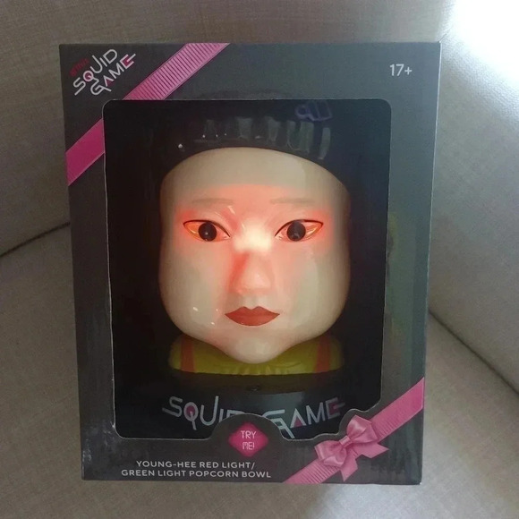 Squid Game - Red Light Green Light Popcorn Bowl Korean tv show anime scary movie - Picture 3 of 7